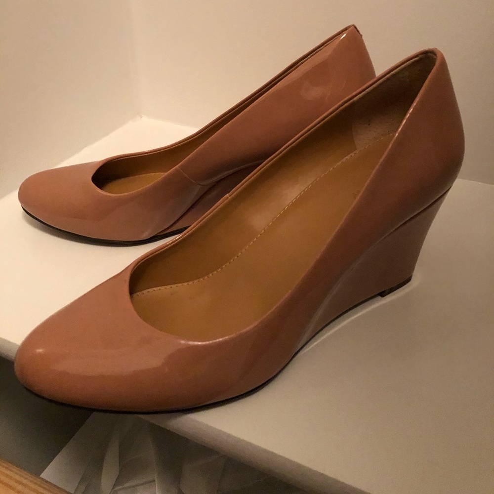 J Crew Patent Leather Wedges